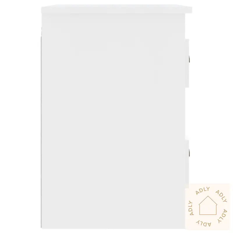 Veggmonterte Nattbord 2 Stk Hvit 41,5X36X53 Cm