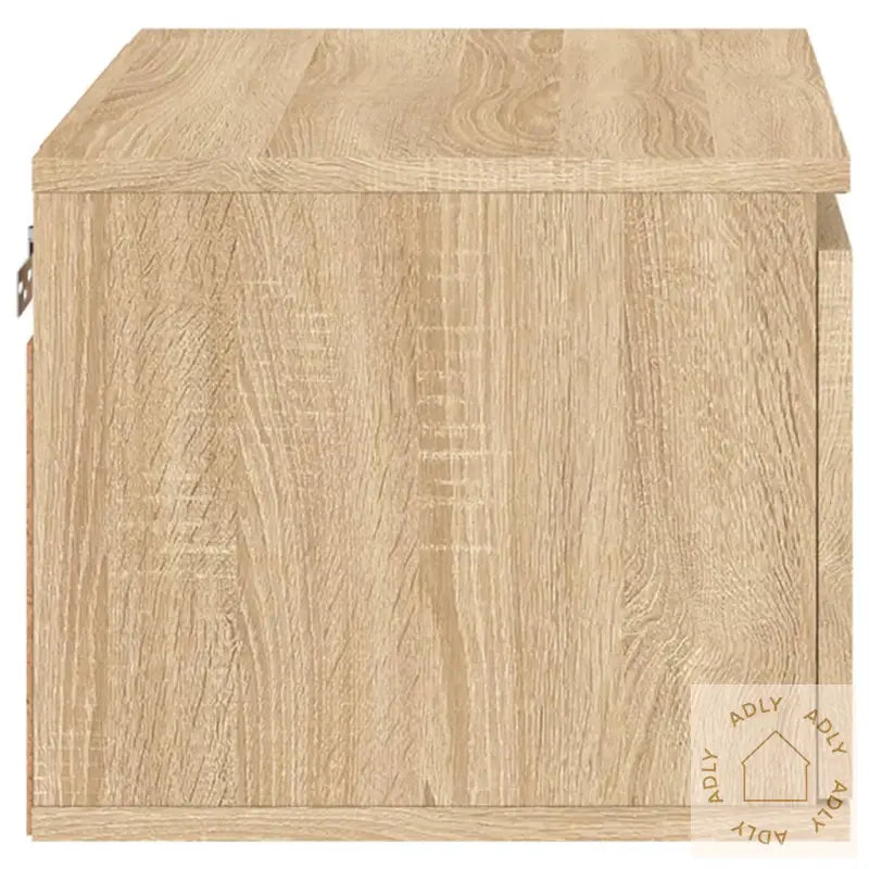 Vegghengt Nattbord Med Led-Lys Sonoma Eik