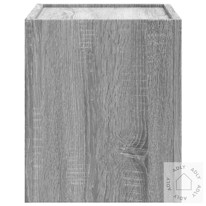 Veggmonterte Nattbord 2 Stk Grå Sonoma 45X30X35 Cm
