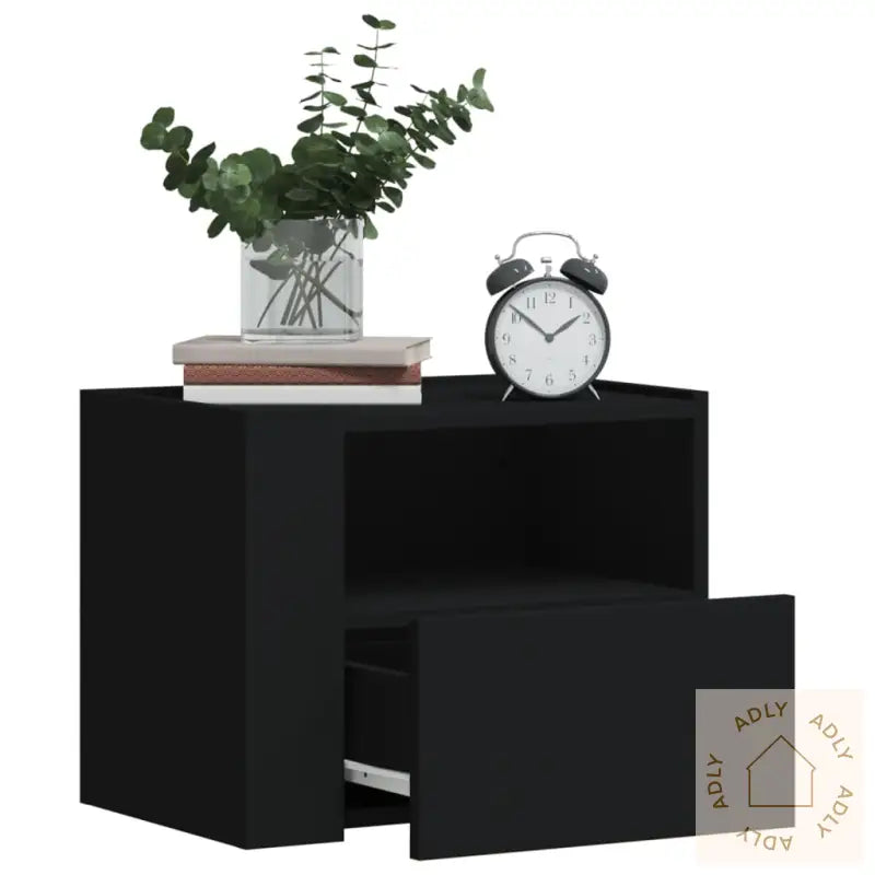 Veggmonterte Nattbord 2 Stk Hvit 45X30X35 Cm