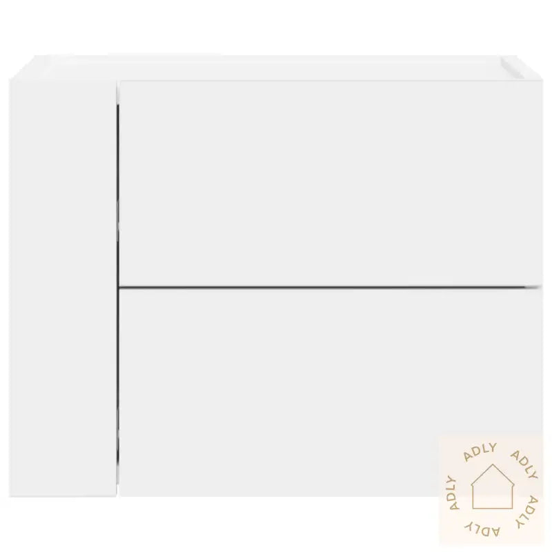 Veggmontert Nattbord Hvit 45X30X35 Cm