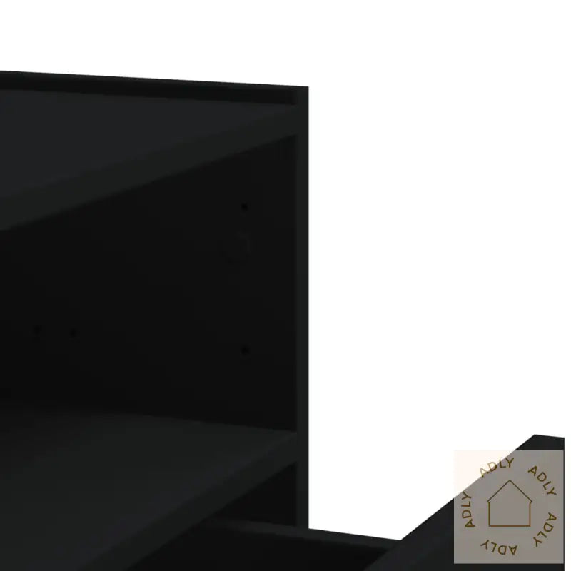 Veggmontert Nattbord Svart 45X30X35 Cm