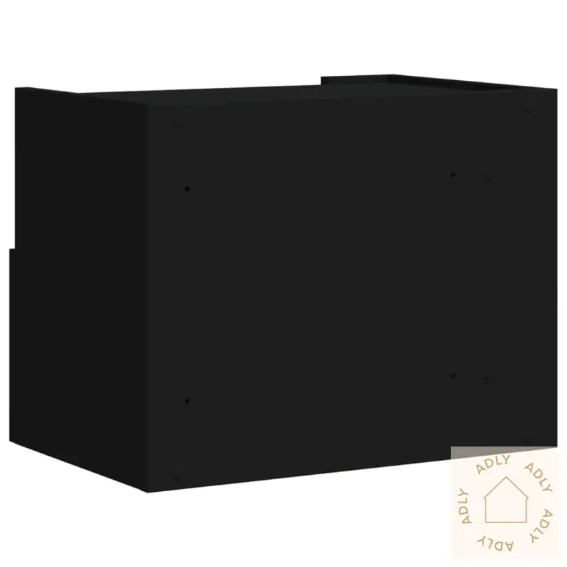 Veggmontert Nattbord Svart 45X30X35 Cm