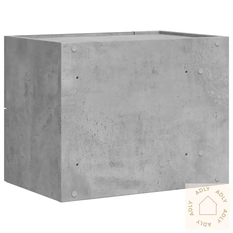 Veggmonterte Nattbord 2 Stk Betonggrå 45X30X35 Cm