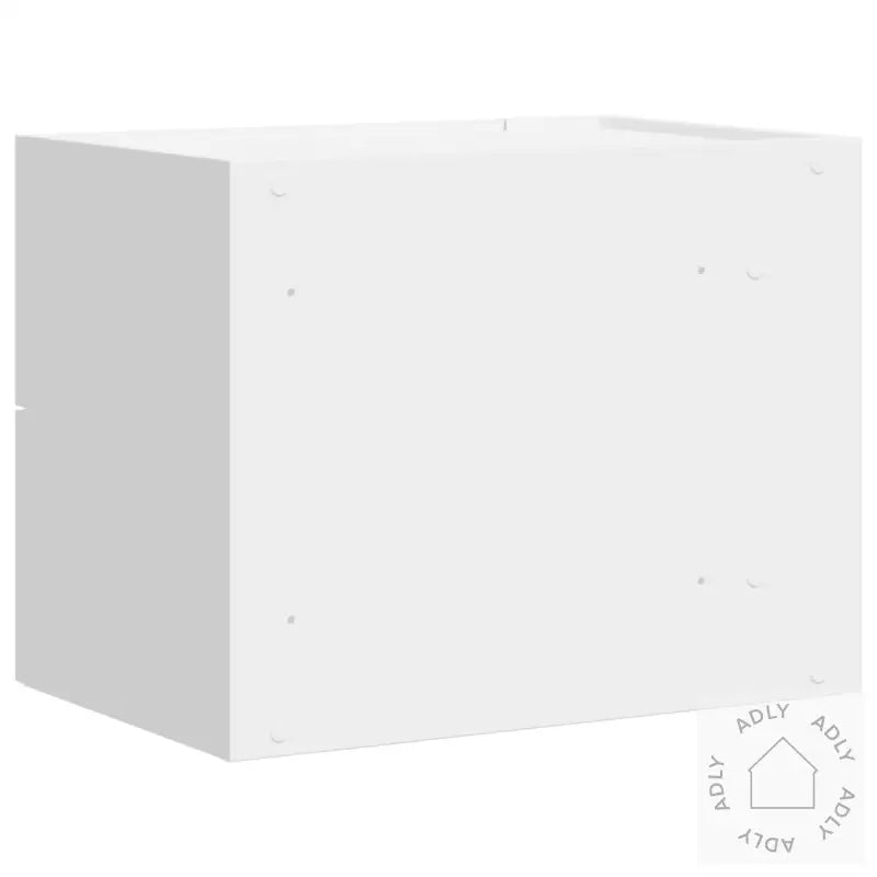 Veggmonterte Nattbord 2 Stk Hvit 45X30X35 Cm