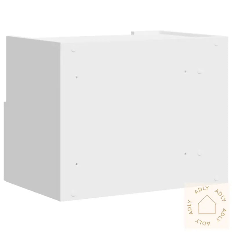 Veggmontert Nattbord Hvit 45X30X35 Cm