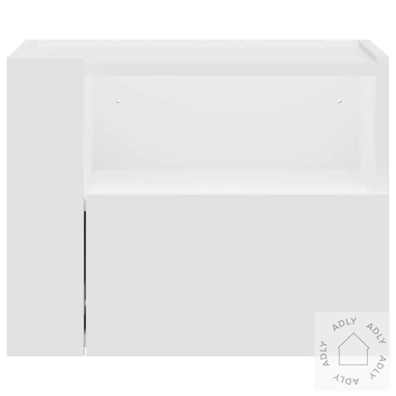 Veggmontert Nattbord Hvit 45X30X35 Cm