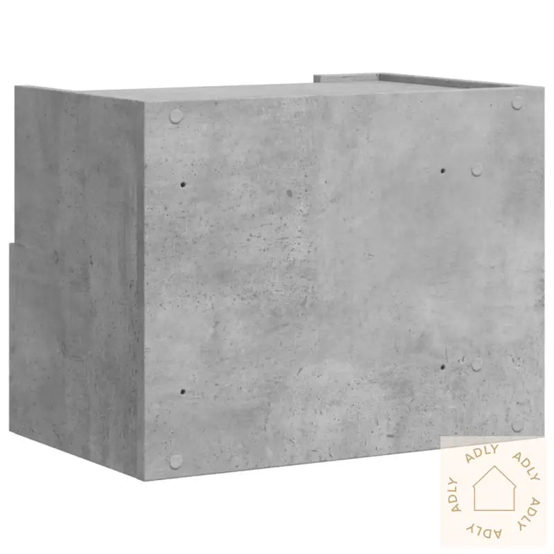 Veggmonterte Nattbord 2 Stk Betonggrå 45X30X35 Cm