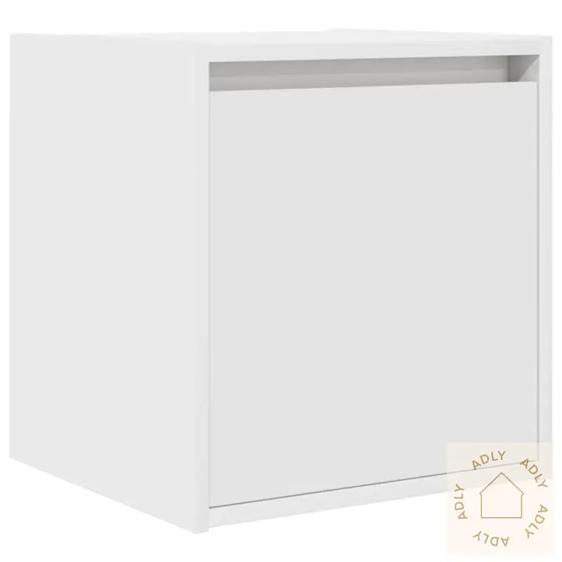 Veggmontert Nattbord 2 Stk Hvit 38X34X40 Cm