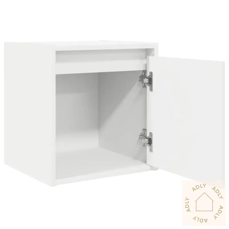 Veggmontert Nattbord 2 Stk Hvit 38X34X40 Cm