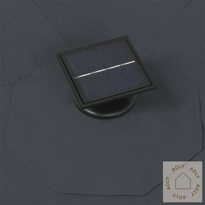 Vegghengt Hageparasoll Med Led 300 Cm Antrasitt