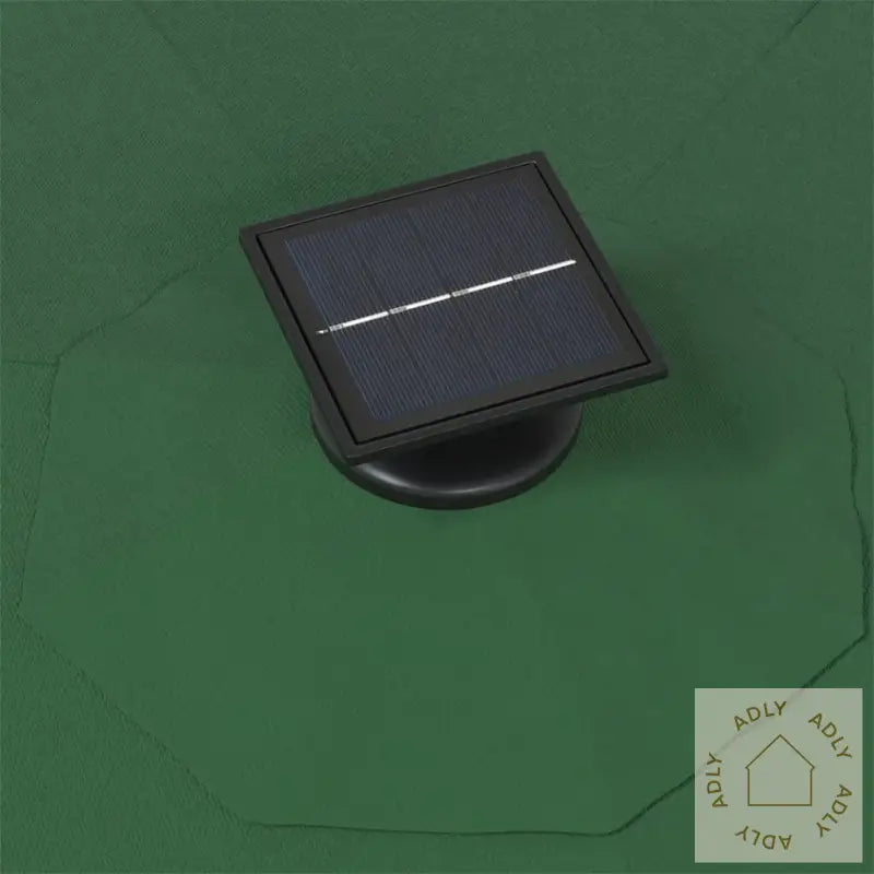 Vegghengt Hageparasoll Med Led 300 Cm Grønn