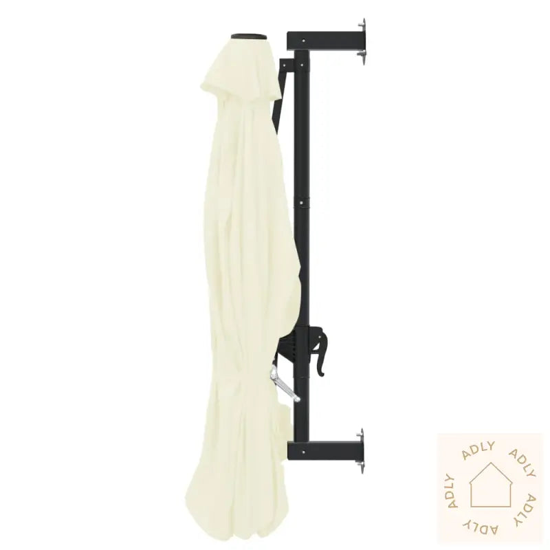 Veggmontert Parasoll Med Stålstang 300 Cm Sand