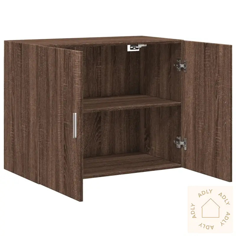 Veggskap Brun Eik 80X42,5X64 Cm Konstruert Tre