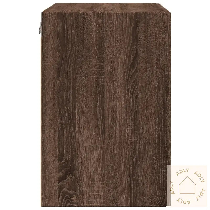 Veggskap Brun Eik 80X42,5X64 Cm Konstruert Tre