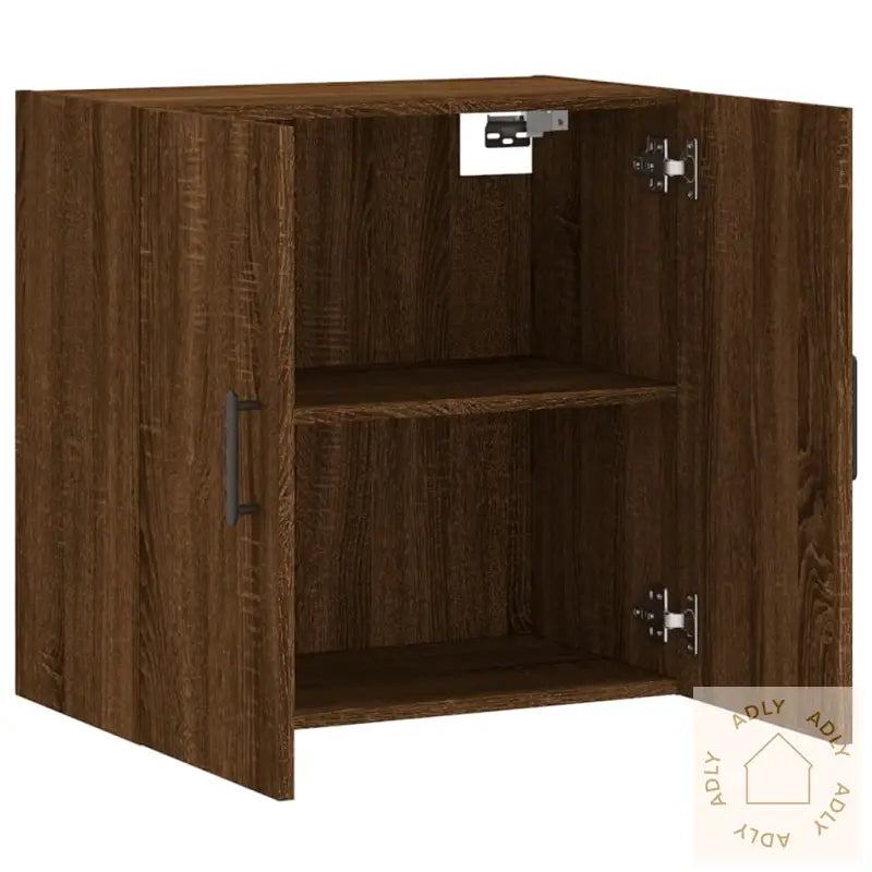 Veggskap Brun Eik 60X31X60 Cm Konstruert Tre