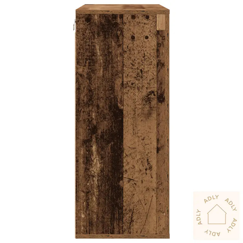 Veggs Skap Gammelt Tre 80X33X80 Cm Laget Av Tre