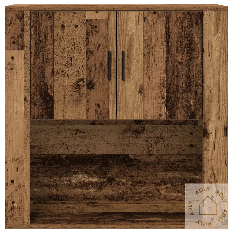 Veggs Skap Gammelt Tre 80X33X80 Cm Laget Av Tre