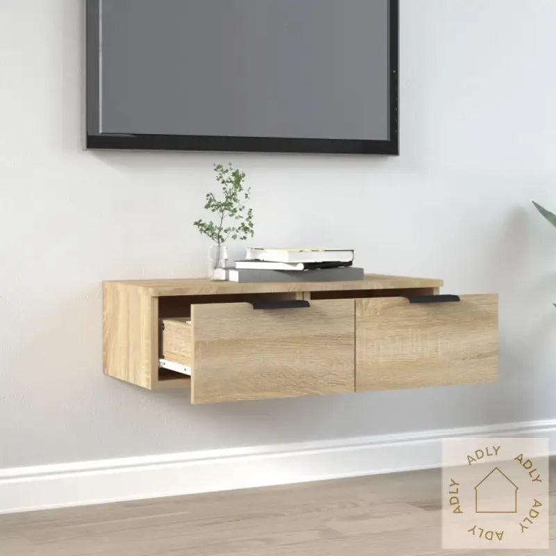Veggskap Sonoma Eik 68X30X20 Cm Konstruert Tre