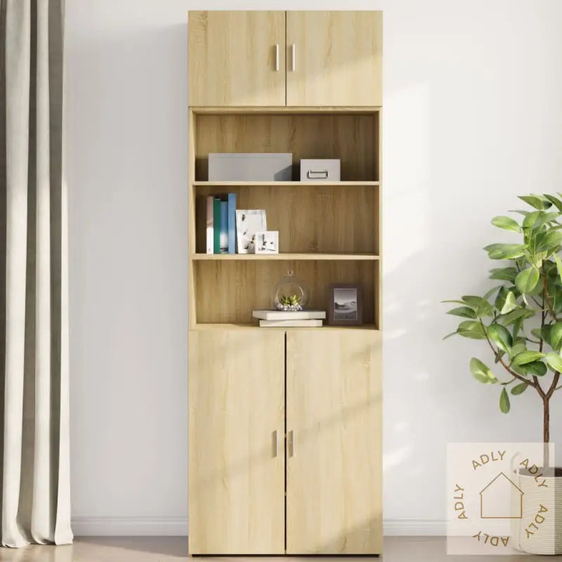 Veggskap Sonoma Eik 80X42,5X40 Cm Konstruert Tre