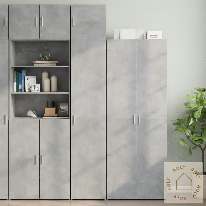 Veggskap Betonggrå 40X42,5X40 Cm Konstruert Tre