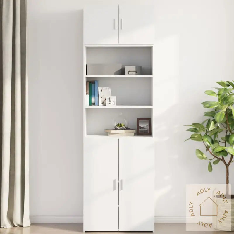 Veggskap Hvit 70X42,5X40 Cm Konstruert Tre