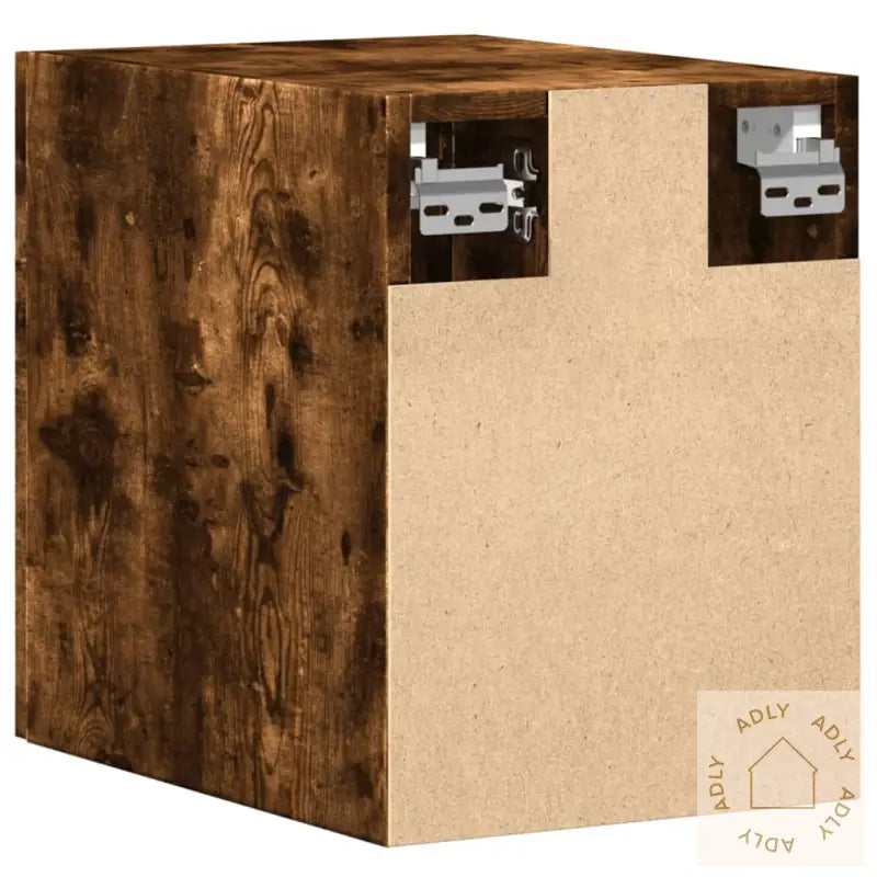 Veggskap Røkt Eik 30X42,5X40 Cm Konstruert Tre