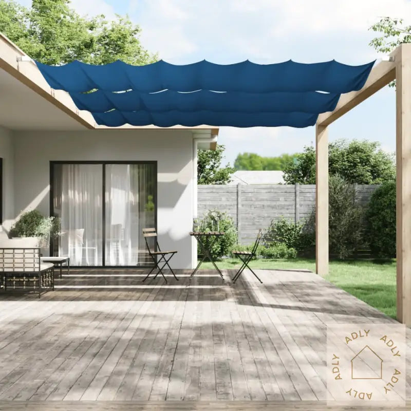 Vertikal Markise Blå 180X420 Cm Oxfordstoff