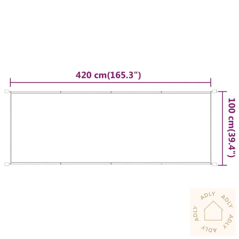 Vertikal Markise Lysegrønn 60X600 Cm Oxfordstoff