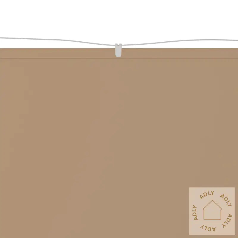 Vertikal Markise Gråbrun 140X800 Cm Oxfordstoff