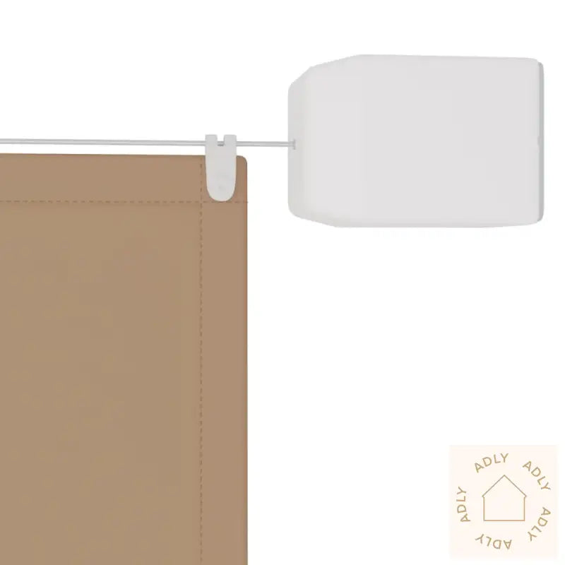Vertikal Markise Gråbrun 140X420 Cm Oxfordstoff