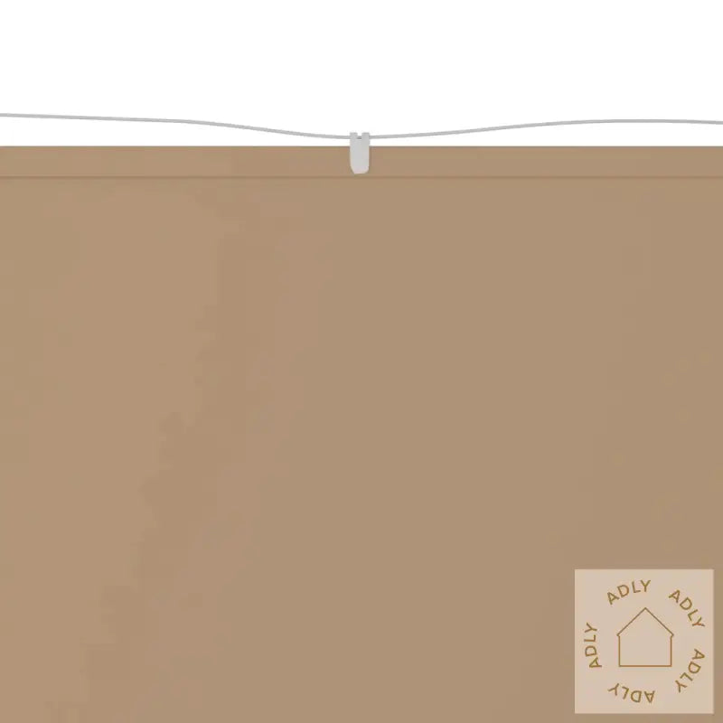 Vertikal Markise Gråbrun 140X420 Cm Oxfordstoff