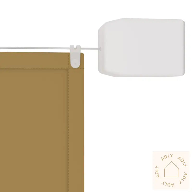 Vertikal Markise Beige 60X1200 Cm Oxfordstoff