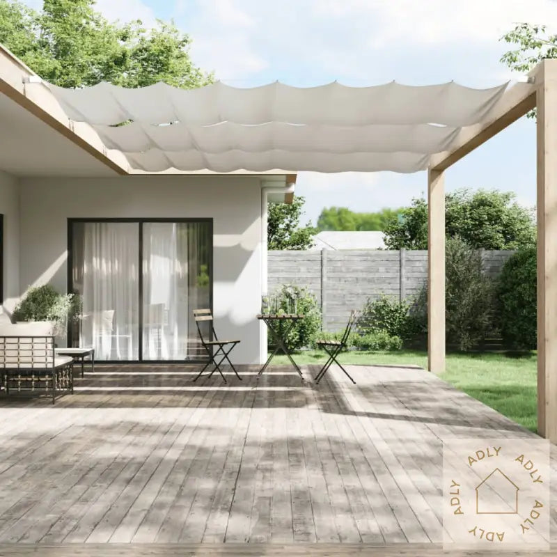 Vertikal Markise Hvit 140X420 Cm Oxfordstoff