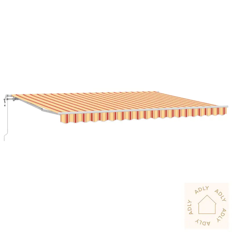 Automatisk Uttrekkbar Markise Gul Og Oransje 450X300 Cm