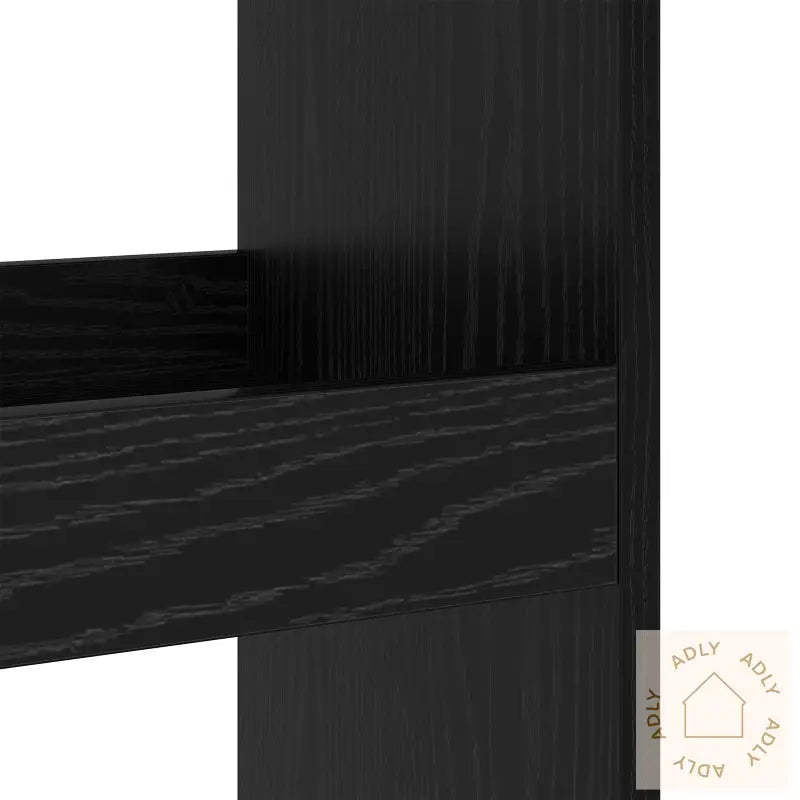 Barbord Med Oppbevaring Svart Eik 60X60X102 Cm Konstruert Tre