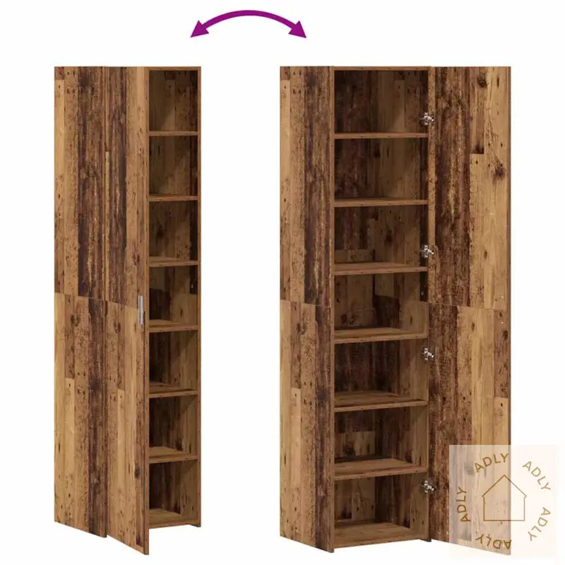 Highboard Gammelt Tre 45X42.5X185 Cm Mdf