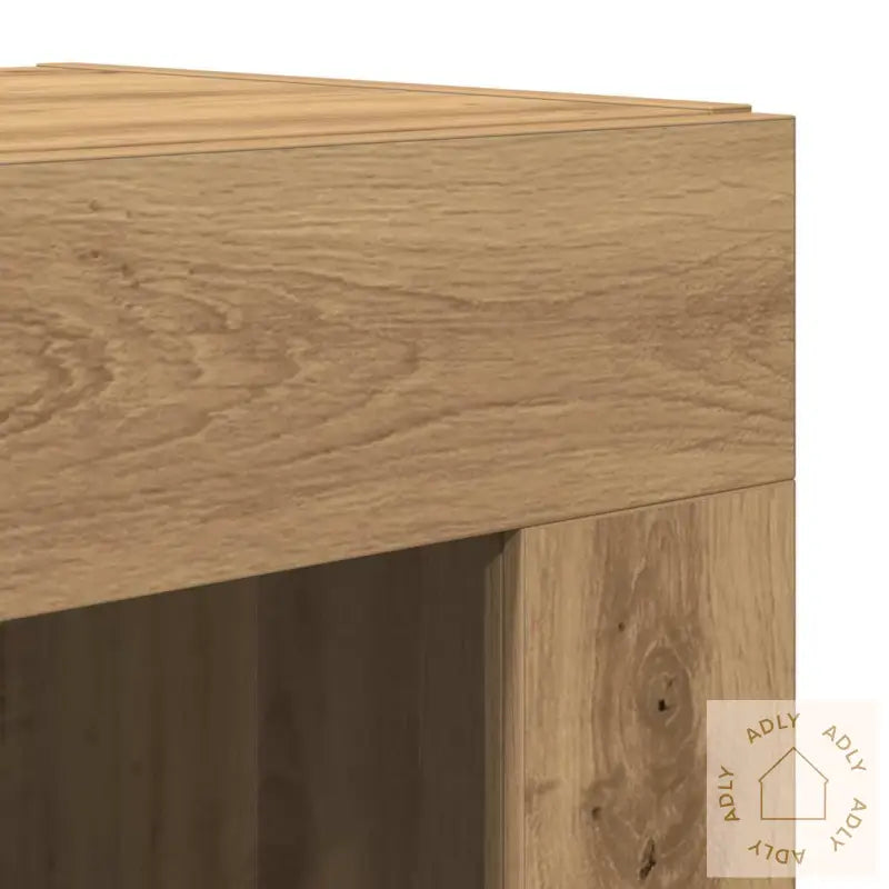 Highboard Håndlaget Eik 69.5X34X180 Cm Konstruert Tre