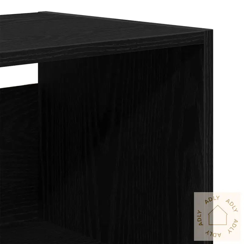 Høyskap Svart Eik 69.5X34X180 Cm Konstruert Tre