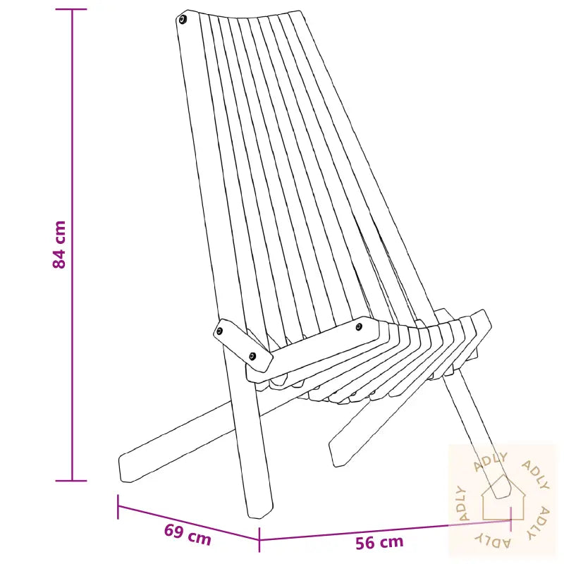 Klappstoler For Hagen 2 Stk Solid Akasietre