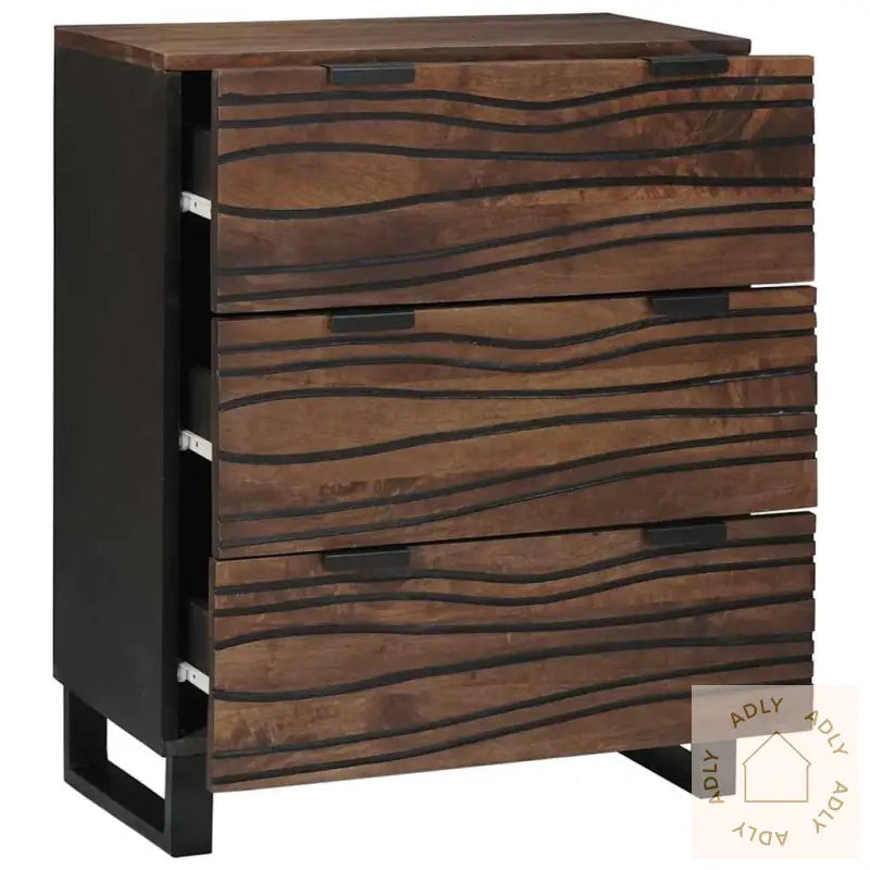 Sidebord - 60X33.5X75 Cm, Laget Av Solid Mangotre