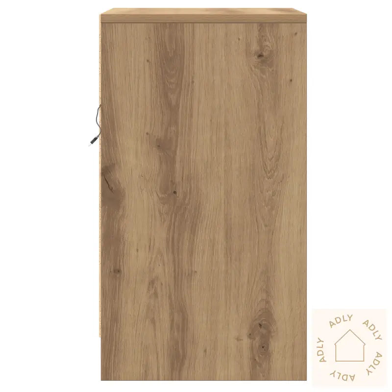 Nattbord Med Led Lys Artisan Eik Lagd Tre