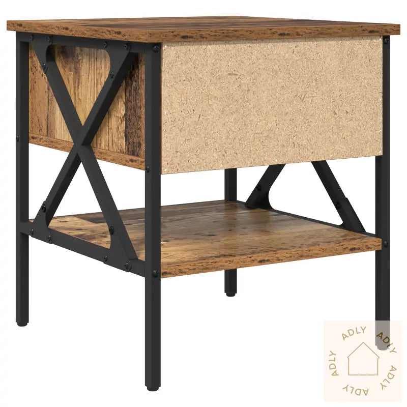 Nattbord Gamle Tre 40X42X45 Cm Konstruert Tre