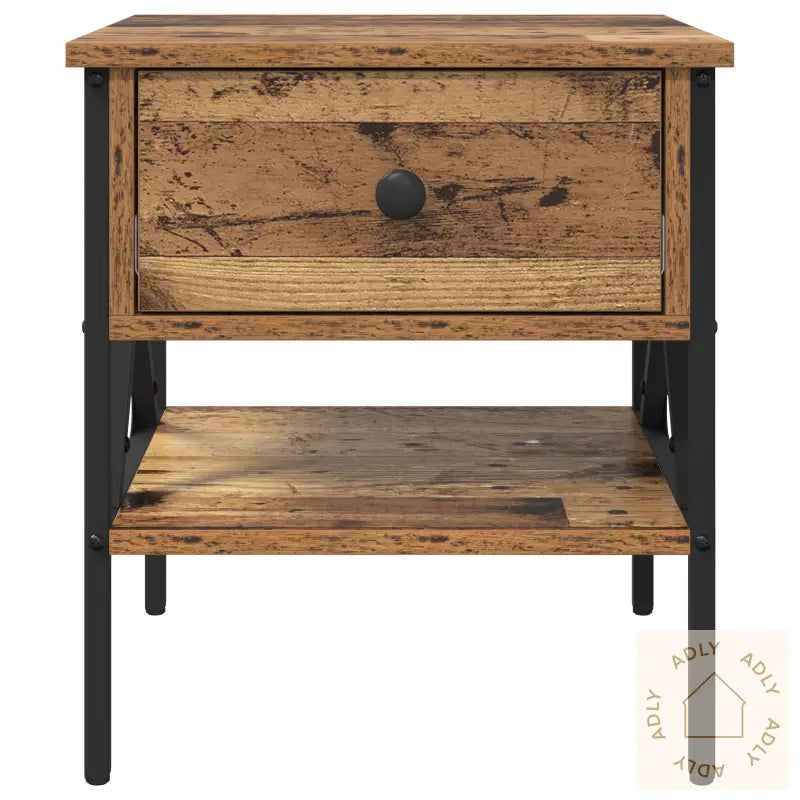 Nattbord Gamle Tre 40X42X45 Cm Konstruert Tre