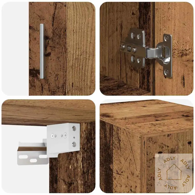 Slim Lagringsskap Gammelt Tre 30X42.5X225 Cm Bearbeidet Tre