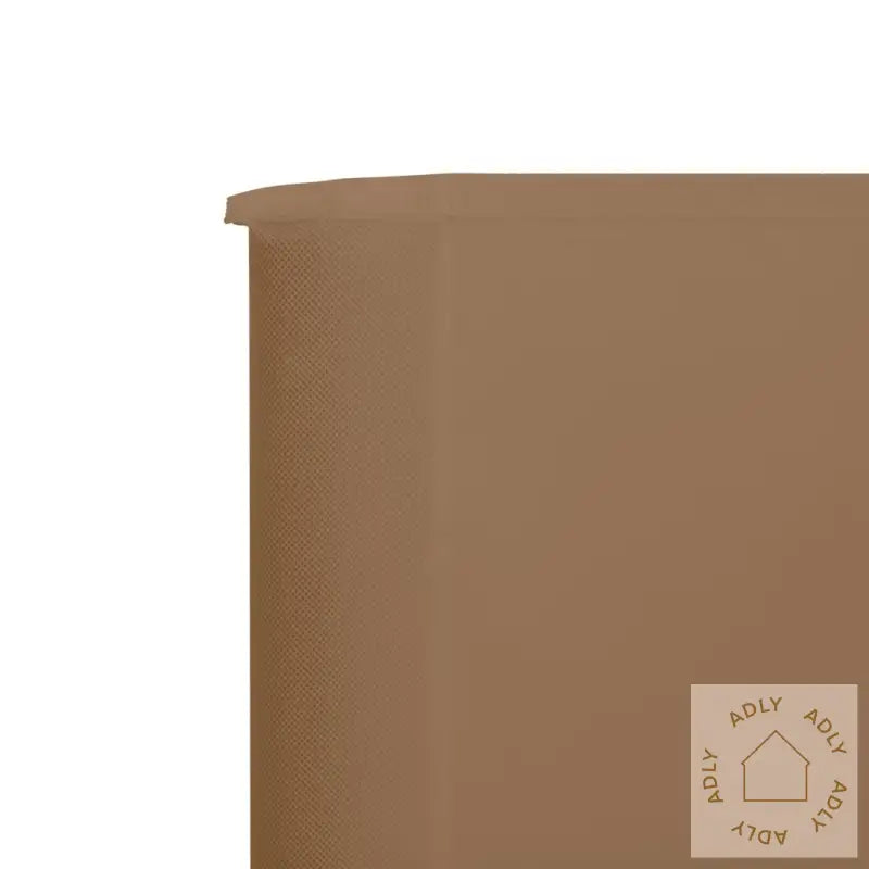 Vindskjerm 6 Paneler Stoff 800X80 Cm Gråbrun