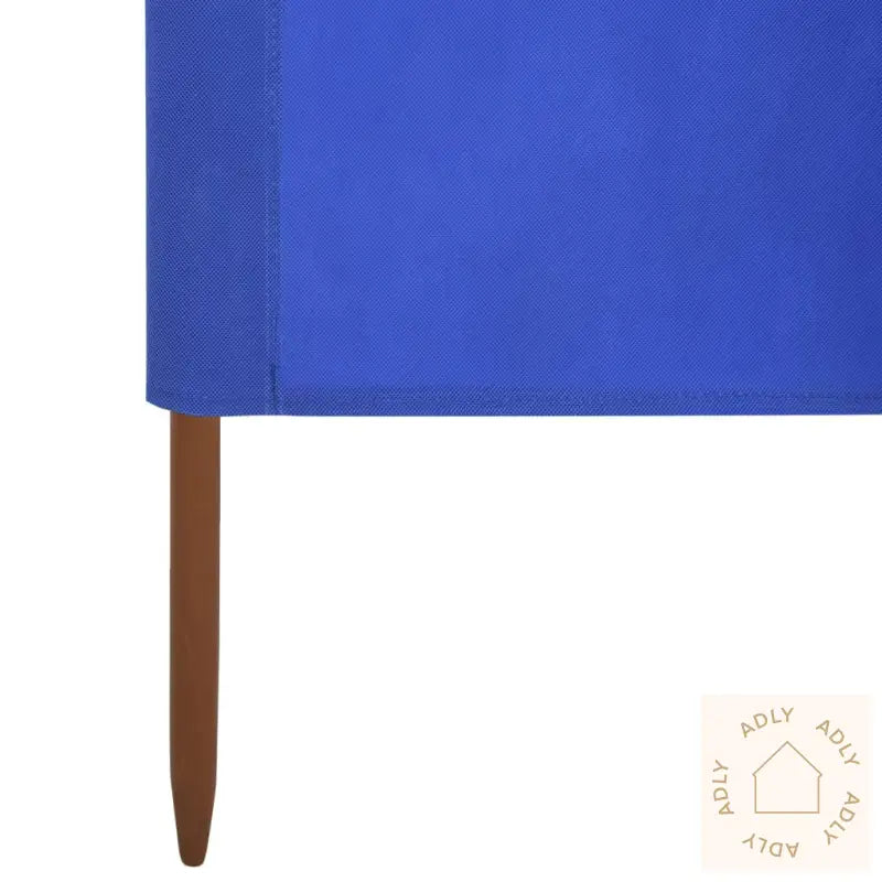Vindskjermer 3 Paneler Stoff 400X120 Cm Asurblå