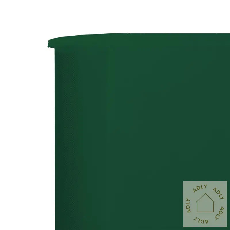 Vindskjerm 3 Paneler Stoff 400X160 Cm Grønn
