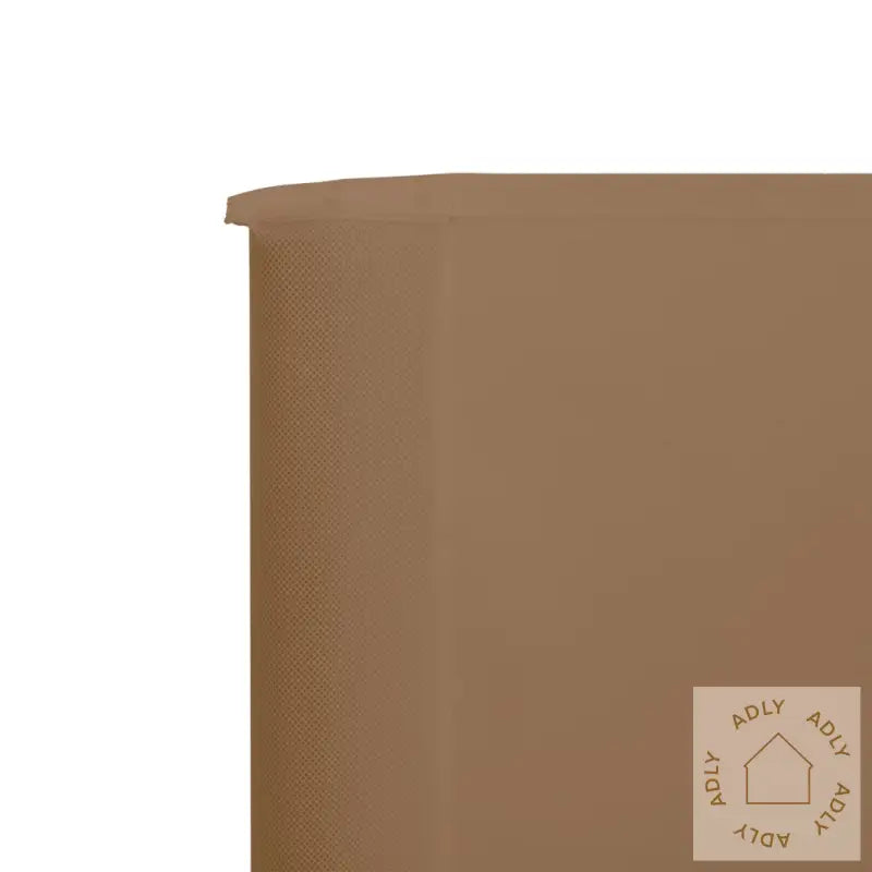 Vindskjerm 9 Paneler Stoff 1200X160 Cm Gråbrun