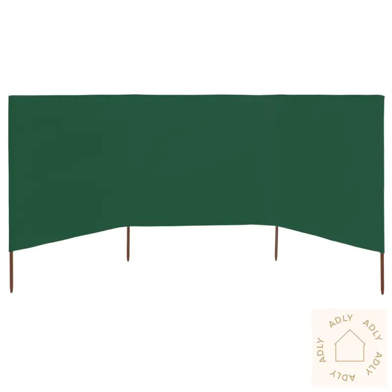 Vindskjermer 3 Paneler Stoff 400X120 Cm Grønn